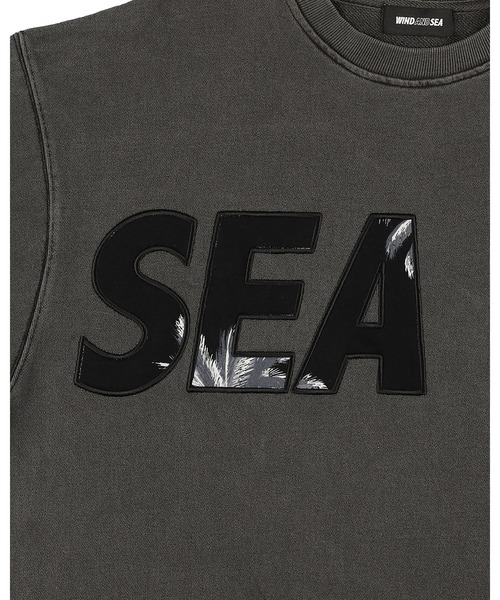 WIND AND SEA(ウィンダンシー)の「PALM TREE PACHWORK CREW NECK SWEAT SHIRT(スウェット・メンズ・ブラック・SMALL/LARGE/X-LARGE)」の3枚目の写真