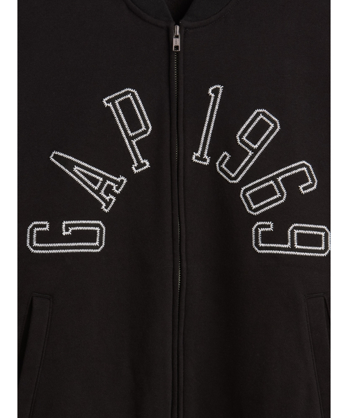 GAP（ギャップ）の「ヴィンテージソフト フレンチテリー GAPロゴ ダブルジップアップジャケット（スウェット・メンズ・グリーン/ネイビー/ブラック・XL/L/M/S/XS）」の10枚目の写真