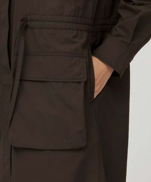 Snow Peak(スノーピーク)の「Snow Peak / Nylon Double Rip Dress ナイロン ダブルリップ ドレス(シャツワンピース・レディース・ダークブラウン/ブラック/ライトブルー・1/2/3)」の9枚目の写真