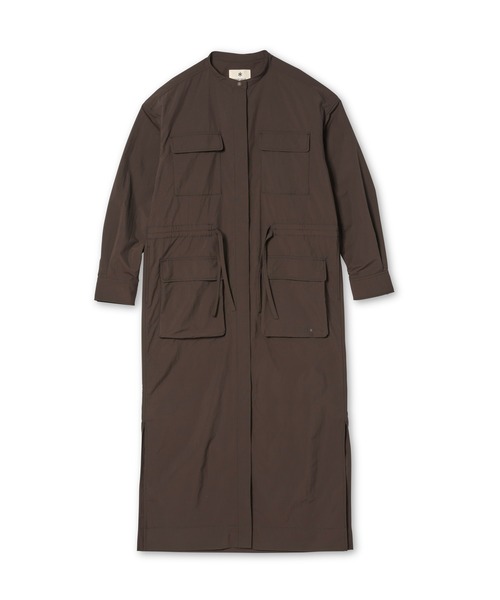 Snow Peak(スノーピーク)の「Snow Peak / Nylon Double Rip Dress ナイロン ダブルリップ ドレス(シャツワンピース・レディース・ダークブラウン/ブラック/ライトブルー・1/2/3)」の12枚目の写真