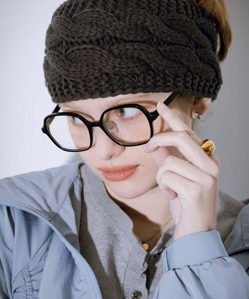 SMELLY(スメリー)の「ボストンタイプダテメガネ(メガネ・レディース・ブラウン系その他/カーキ/ブラック・-)」の7枚目の写真