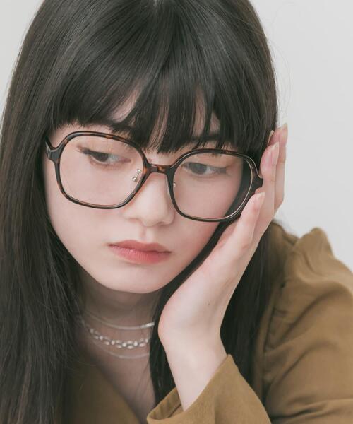 SMELLY(スメリー)の「ボストンタイプダテメガネ(メガネ・レディース・ブラウン系その他/カーキ/ブラック・-)」の12枚目の写真