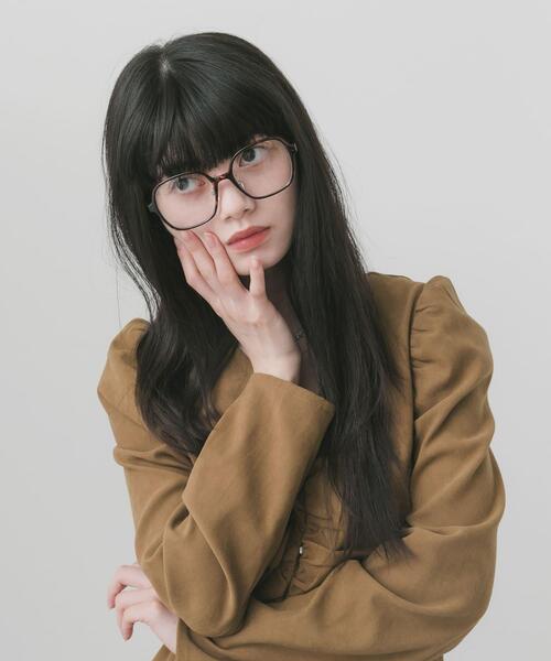 SMELLY(スメリー)の「ボストンタイプダテメガネ(メガネ・レディース・ブラウン系その他/カーキ/ブラック・-)」の14枚目の写真