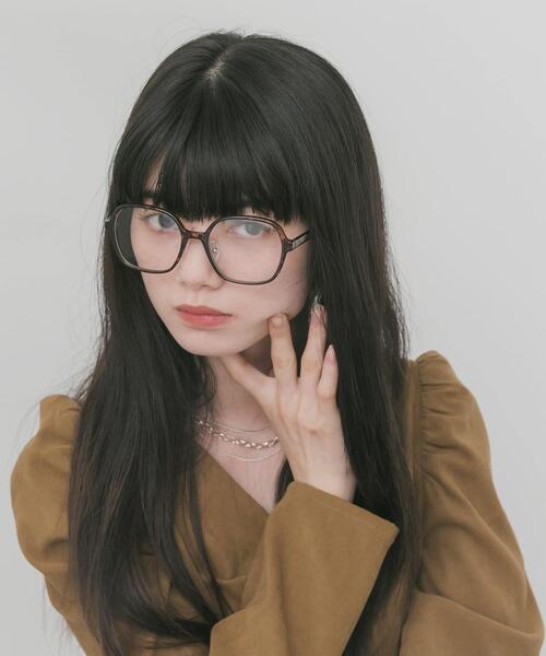 SMELLY(スメリー)の「ボストンタイプダテメガネ(メガネ・レディース・ブラウン系その他/カーキ/ブラック・-)」の16枚目の写真