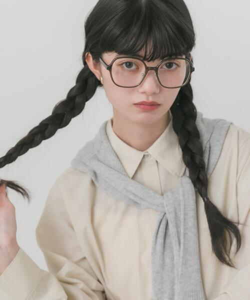 SMELLY(スメリー)の「ボストンタイプダテメガネ(メガネ・レディース・ブラウン系その他/カーキ/ブラック・-)」の21枚目の写真