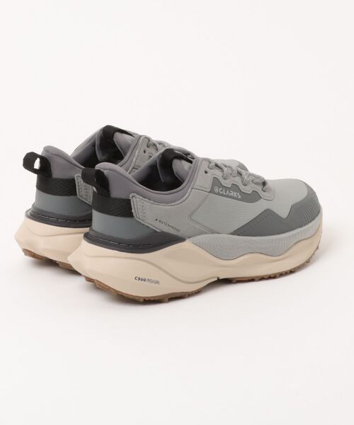 Clarks(クラークス)の「Clarks クラークス PACE TRAIL GO WP【防水透湿】メンズスニーカー アウトドアシューズ(ペーストレイルゴーウォータープルーフ)(スニーカー・メンズ・グレー・25.5cm/26.0cm/26.5cm/27.0cm/27.5cm/28.0cm/25.0cm)」の2枚目の写真