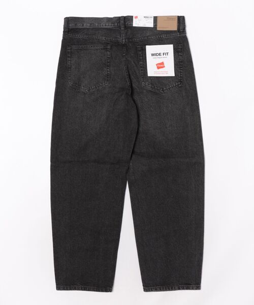 HANES(ヘインズ)の「Hanes / ヘインズ 綿100% 5ポケット ワイドストレートデニムパンツ(デニムパンツ・メンズ・ブラック/ネイビー/ライトブルー・M/LL/L)」の8枚目の写真