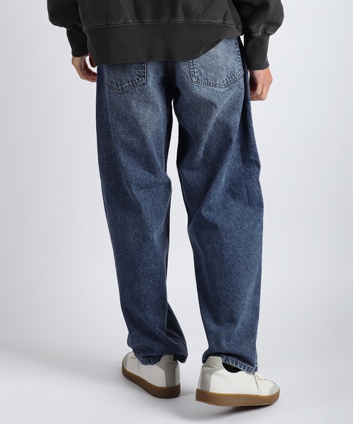 HANES(ヘインズ)の「Hanes / ヘインズ 綿100% 5ポケット ワイドストレートデニムパンツ(デニムパンツ・メンズ・ブラック/ネイビー/ライトブルー・M/LL/L)」の12枚目の写真