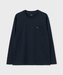 【ラウンジウェアー】“Artist Stripe Embroidery” 長袖Tシャツ【853418 7140A】