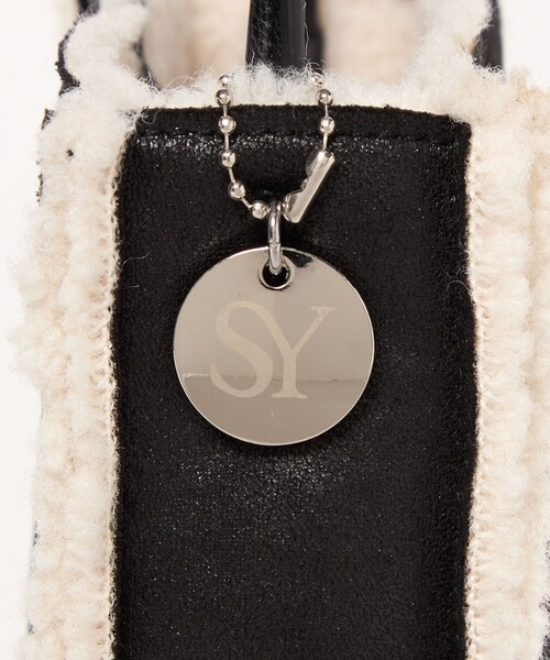 SY UNITED ARROWS(シーユナイテッドアローズ)の「<SY>スクエア ボアショルダーコンビ(ショルダーバッグ・レディース・ブラック/その他1・FREE)」の6枚目の写真