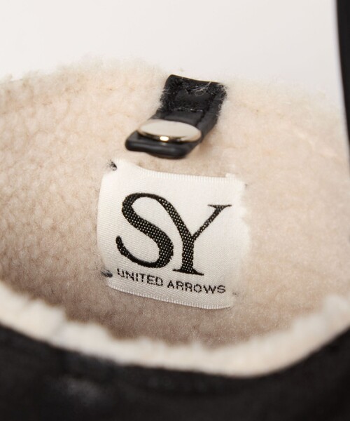 SY UNITED ARROWS(シーユナイテッドアローズ)の「<SY>スクエア ボアショルダーコンビ(ショルダーバッグ・レディース・ブラック/その他1・FREE)」の7枚目の写真