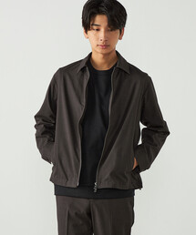 ウールライク グレンチェック ZIPブルゾン
