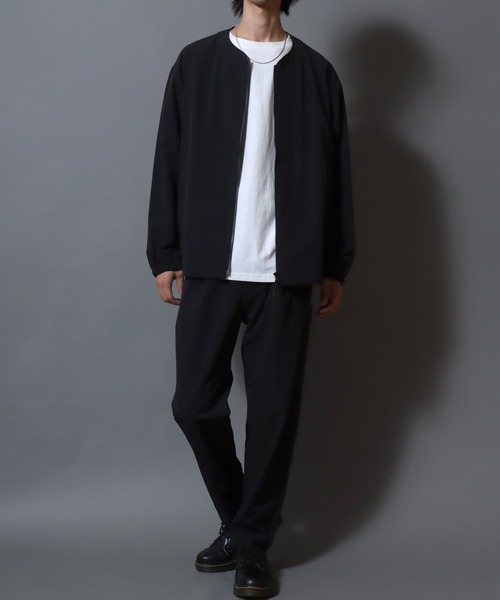 ANPAS（アンパス）の「FLEX360° Stretch Crew-Zip Jacket  / ＜セットアップ可＞フレックス360° ストレッチクルージップジャケット ノーカラージャケット メンズ ビジカジ スーツ アウター ＜S～LLサイズ＞（ノーカラージャケット・メンズ・ネイビー/ブラウン/ブラック・L/M/LL/S）」の5枚目の写真