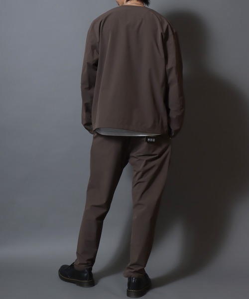 ANPAS（アンパス）の「FLEX360° Stretch Crew-Zip Jacket  / ＜セットアップ可＞フレックス360° ストレッチクルージップジャケット ノーカラージャケット メンズ ビジカジ スーツ アウター ＜S～LLサイズ＞（ノーカラージャケット・メンズ・ネイビー/ブラウン/ブラック・L/M/LL/S）」の18枚目の写真