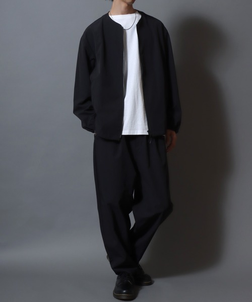 ANPAS（アンパス）の「FLEX360° Stretch Crew-Zip Jacket  / ＜セットアップ可＞フレックス360° ストレッチクルージップジャケット ノーカラージャケット メンズ ビジカジ スーツ アウター ＜S～LLサイズ＞（ノーカラージャケット・メンズ・ネイビー/ブラウン/ブラック・L/M/LL/S）」の10枚目の写真