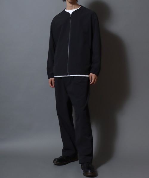 ANPAS（アンパス）の「FLEX360° Stretch Crew-Zip Jacket  / ＜セットアップ可＞フレックス360° ストレッチクルージップジャケット ノーカラージャケット メンズ ビジカジ スーツ アウター ＜S～LLサイズ＞（ノーカラージャケット・メンズ・ネイビー/ブラウン/ブラック・L/M/LL/S）」の7枚目の写真