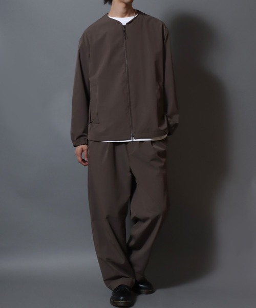 ANPAS（アンパス）の「FLEX360° Stretch Crew-Zip Jacket  / ＜セットアップ可＞フレックス360° ストレッチクルージップジャケット ノーカラージャケット メンズ ビジカジ スーツ アウター ＜S～LLサイズ＞（ノーカラージャケット・メンズ・ネイビー/ブラウン/ブラック・L/M/LL/S）」の22枚目の写真