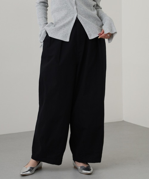OMNES(オムネス)の「ワッシャーダンプ&デニムサーカスパンツ(デニムパンツ・レディース・ネイビー/ブラック/ベージュ/カーキ・M/L)」の14枚目の写真