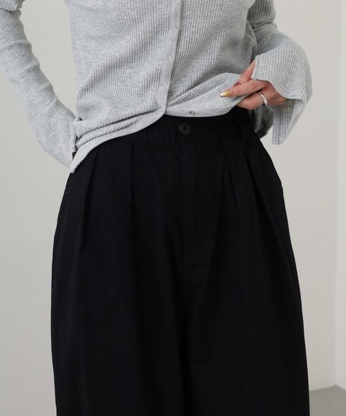 OMNES(オムネス)の「ワッシャーダンプ&デニムサーカスパンツ(デニムパンツ・レディース・ネイビー/ブラック/ベージュ/カーキ・M/L)」の15枚目の写真