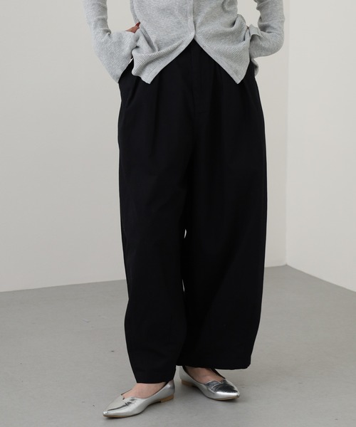 OMNES(オムネス)の「ワッシャーダンプ&デニムサーカスパンツ(デニムパンツ・レディース・ネイビー/ブラック/ベージュ/カーキ・M/L)」の17枚目の写真