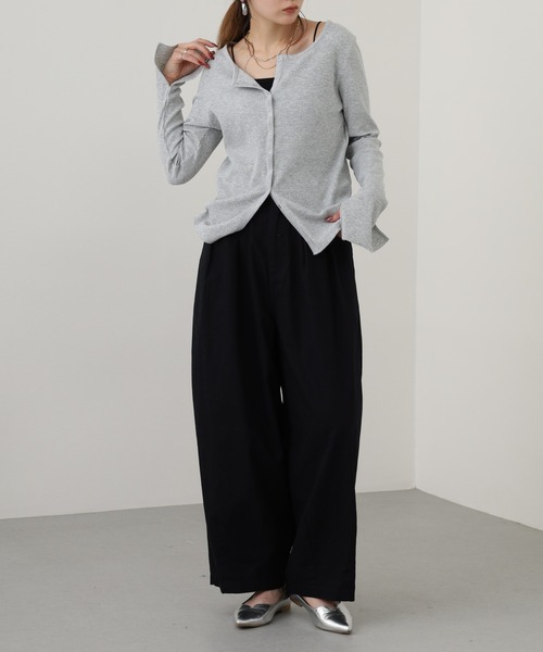 OMNES(オムネス)の「ワッシャーダンプ&デニムサーカスパンツ(デニムパンツ・レディース・ネイビー/ブラック/ベージュ/カーキ・M/L)」の21枚目の写真