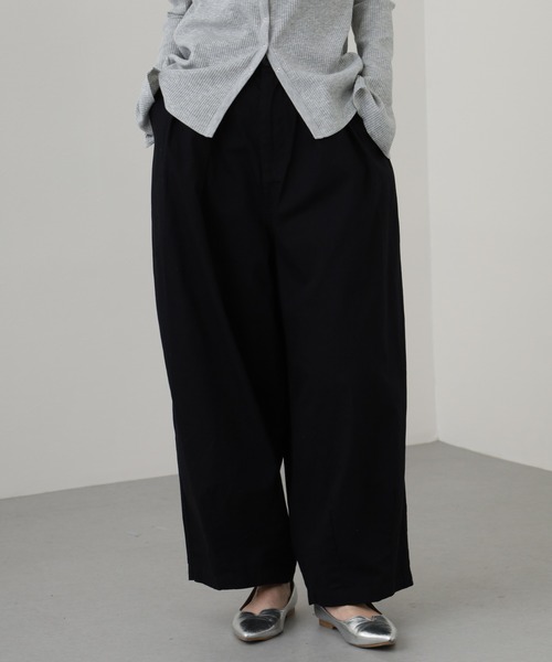 OMNES(オムネス)の「ワッシャーダンプ&デニムサーカスパンツ(デニムパンツ・レディース・ネイビー/ブラック/ベージュ/カーキ・M/L)」の22枚目の写真