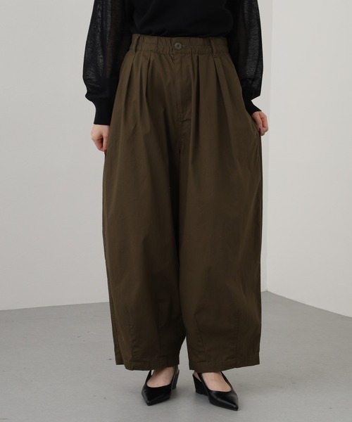 OMNES(オムネス)の「ワッシャーダンプ&デニムサーカスパンツ(デニムパンツ・レディース・ネイビー/ブラック/ベージュ/カーキ・M/L)」の9枚目の写真