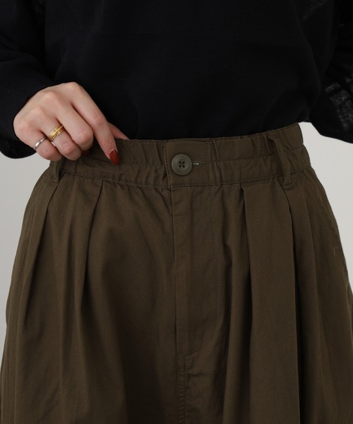 OMNES(オムネス)の「ワッシャーダンプ&デニムサーカスパンツ(デニムパンツ・レディース・ネイビー/ブラック/ベージュ/カーキ・M/L)」の10枚目の写真