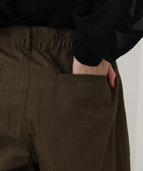 OMNES(オムネス)の「ワッシャーダンプ&デニムサーカスパンツ(デニムパンツ・レディース・ネイビー/ブラック/ベージュ/カーキ・M/L)」の13枚目の写真