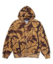 BoTT / ボット WASHED TREE CAMO ZIP HOODIE