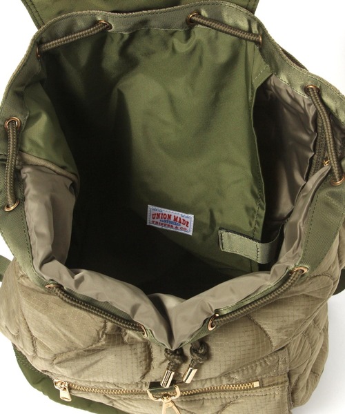 Elura（エルーラ）の「【TRIFFER(トリファー)】キルティングリュック/（バックパック/リュック・レディース・ブラック/カーキ・FREE）」の22枚目の写真