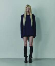 UPDRAFT（アップドラフト）の「ボタンロールアップ ルーズフィット 長袖 [ネイビー]（Tシャツ/カットソー）」
