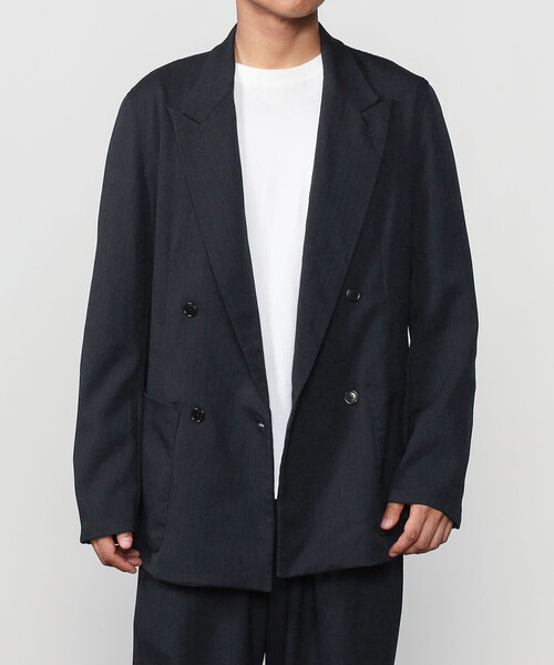 mando(マンド)の「mando |〈別注〉ボイル ダブルジャケット HERRINGBON MEN(テーラードジャケット・メンズ・ブルー系その他5・3)」の1枚目の写真