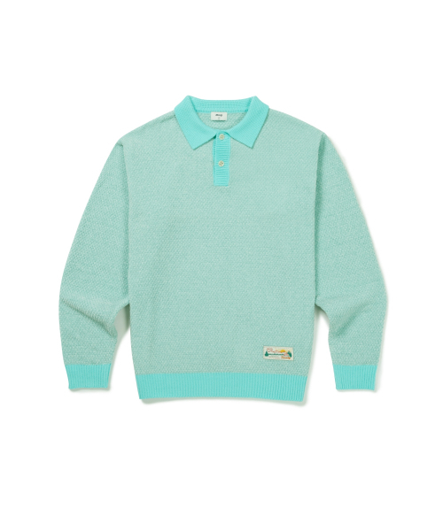 MMLG(エムエムエルジー)の「HALO COLLAR KNIT (GREEN)(ニット/セーター・レディース・その他・SMALL/MEDIUM/LARGE/X-LARGE)」の1枚目の写真