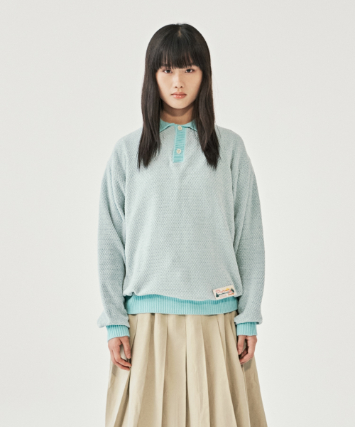 MMLG(エムエムエルジー)の「HALO COLLAR KNIT (GREEN)(ニット/セーター・レディース・その他・SMALL/MEDIUM/LARGE/X-LARGE)」の2枚目の写真