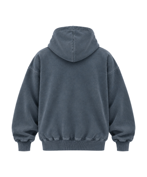 BATTRACT（バトラクト）の「無地ヘビーコットンオーバーサイズPIGMENTフーディ [PIGMENT ネイビー]（パーカー・レディース・ネイビー系・1/2）」の2枚目の写真