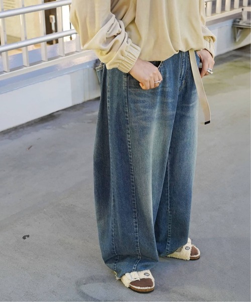 JOURNAL STANDARD LUXE(ジャーナルスタンダード ラックス)の「《追加3》11OZデニム スウィッチパンツ(デニムパンツ・レディース・ブルー・MEDIUM/SMALL)」の4枚目の写真