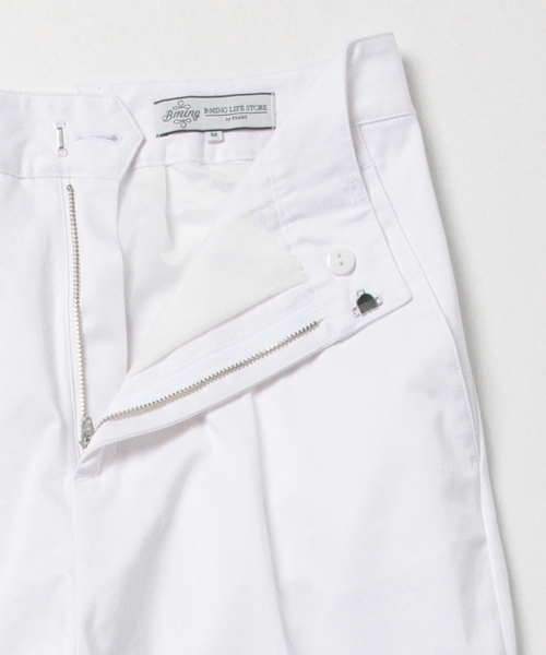 B:MING by BEAMS（ビーミングバイビームス）の「ビーミング by ビームス / ハイウエストチノパンツ（チノパンツ・レディース・ホワイト/ベージュ/ネイビー・MEDIUM/SMALL）」の11枚目の写真
