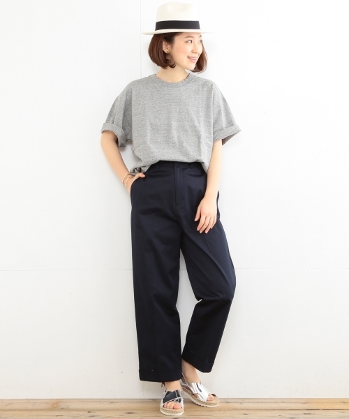 B:MING by BEAMS（ビーミングバイビームス）の「ビーミング by ビームス / ハイウエストチノパンツ（チノパンツ・レディース・ホワイト/ベージュ/ネイビー・MEDIUM/SMALL）」の21枚目の写真