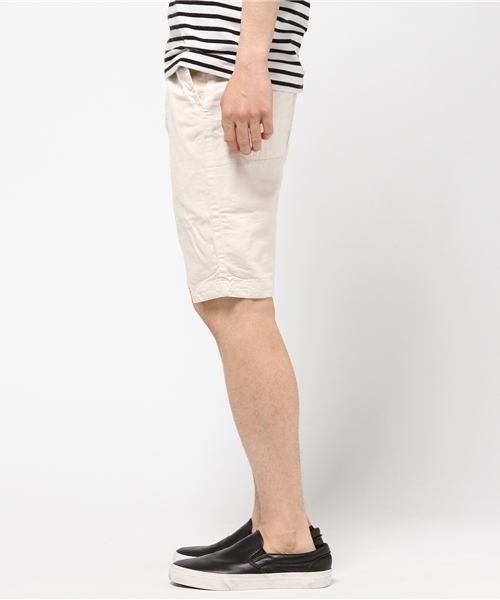 GRAND GLOBAL（グランドグローバル）の「GRAND GLOBAL / KAMIショートパンツ			（その他パンツ・メンズ・オフホワイト/ネイビー/カーキ・40/42/38）」の4枚目の写真