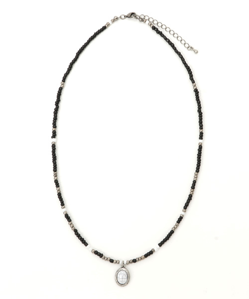 VENCEEXCHANGE（ヴァンスエクスチェンジ）の「CONカラービーズネックレス           （ネックレス・メンズ・ブルー/ホワイト/レッド/ブラック・FREE）」の2枚目の写真