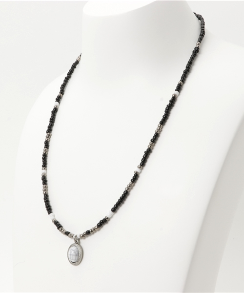 VENCEEXCHANGE（ヴァンスエクスチェンジ）の「CONカラービーズネックレス           （ネックレス・メンズ・ブルー/ホワイト/レッド/ブラック・FREE）」の8枚目の写真