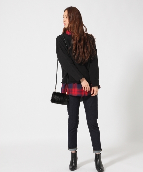 GLOBAL WORK(グローバルワーク)の「レーヨンロングシャツ長袖/725108(シャツ/ブラウス・レディース・ダークブラウン/ホワイト/ワインレッド/ネイビー/レッド/ホワイト系その他・LARGE/SMALL/MEDIUM)」の19枚目の写真