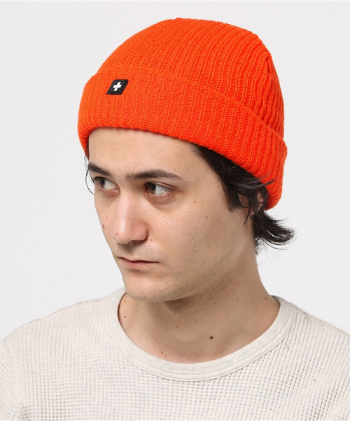 XLARGE(エクストララージ)の「PL KNIT CAP(ニットキャップ/ビーニー・メンズ・オレンジ/ブラック・ONE SIZE)」の2枚目の写真