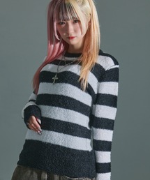 SILVER BULLET | フェザーヤーンクルーネック長袖ニットセーター / CASC16-18(ニット/セーター)