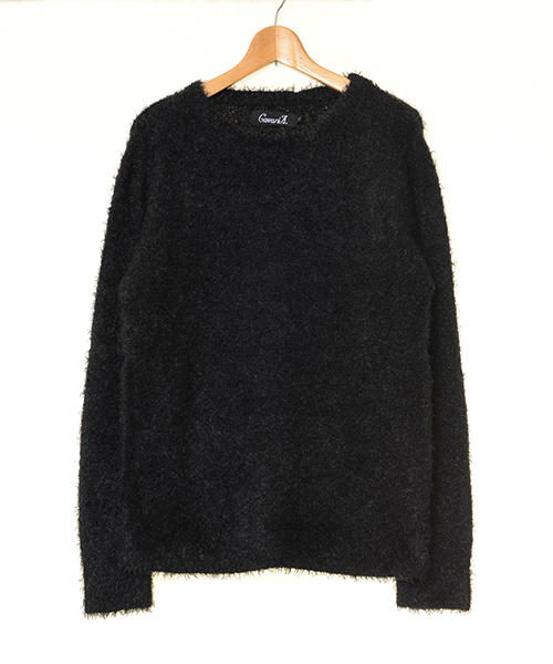 SILVER BULLET（シルバーバレット）の「『CavariA/キャバリア』フェザーヤーンクルーネック長袖ニットセーター（ニット/セーター・メンズ・ベージュ/ホワイト/レッド系その他/ホワイト×ブラック/ブラック/オフホワイト/ホワイト×レッド・M/L）」の15枚目の写真