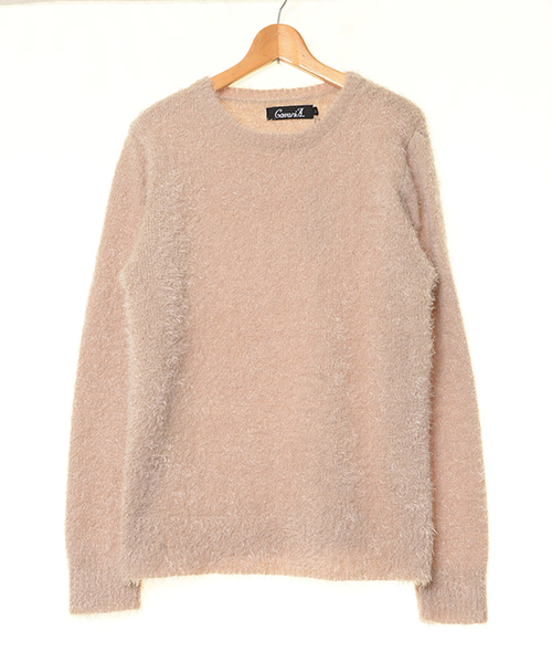 SILVER BULLET（シルバーバレット）の「『CavariA/キャバリア』フェザーヤーンクルーネック長袖ニットセーター（ニット/セーター・メンズ・ベージュ/ホワイト/レッド系その他/ホワイト×ブラック/ブラック/オフホワイト/ホワイト×レッド・M/L）」の16枚目の写真