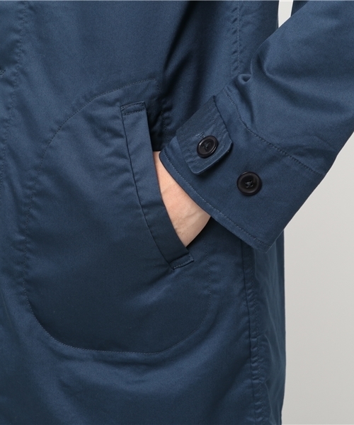 SHIPS JET BLUE（シップスジェットブルー）の「SHIPS JET BLUE: ストレッチ ショップコート（ステンカラーコート・メンズ・ネイビー/イエロー/グリーン・LARGE/SMALL/MEDIUM/X-LARGE）」の8枚目の写真