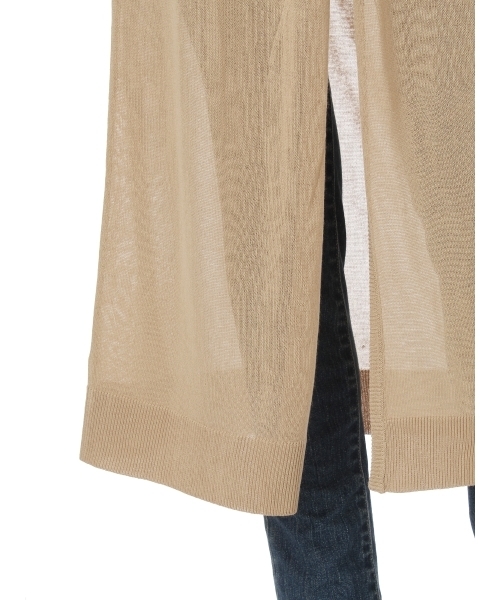 Ungrid（アングリッド）の「ベルト付ロングニットガウン（カーディガン/ボレロ・レディース・ホワイト/ブラック/ベージュ・FREE）」の4枚目の写真