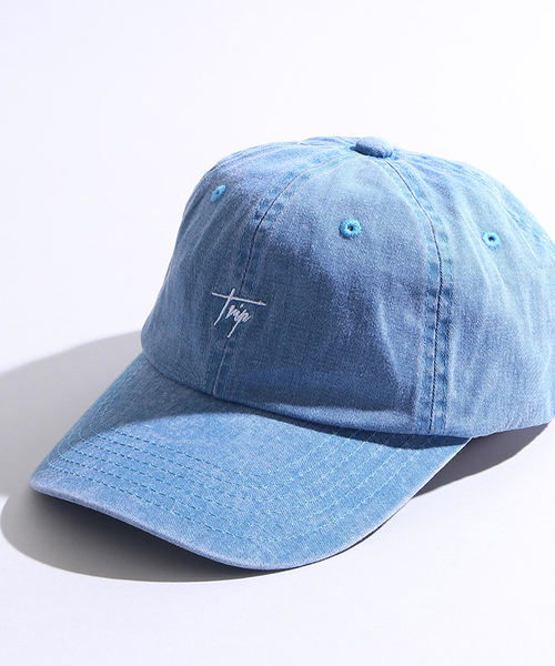 WEGO（ウィゴー）の「WEGO/ピグメントLOWキャップ（キャップ・メンズ・サックスブルー/ライトピンク/ブラック/ネイビー/ベージュ/ブルー/オレンジ・FREE）」の6枚目の写真